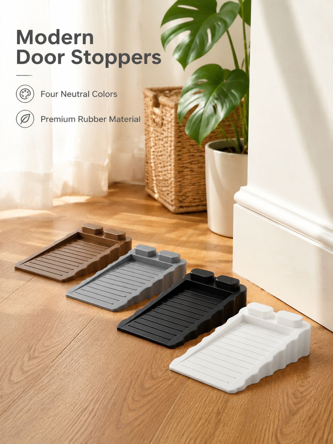 No-Installation Removable Door Lock, Two-Way Rotation, Anti-Slip & Windproof Design