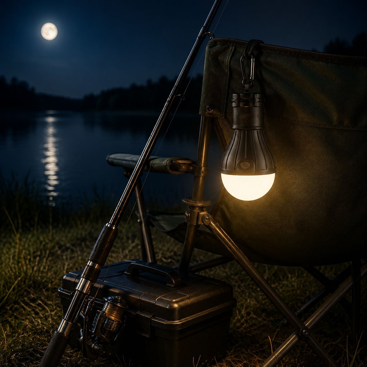Lightweight LED camping lamp with hanging hook