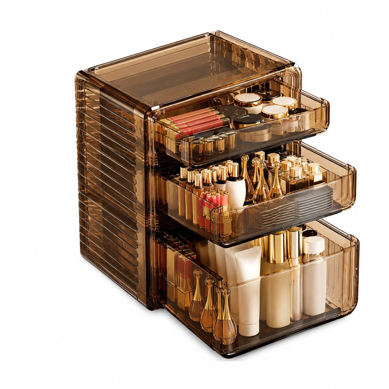 Transparent Acrylic Lipstick & Facial Mask Organizer