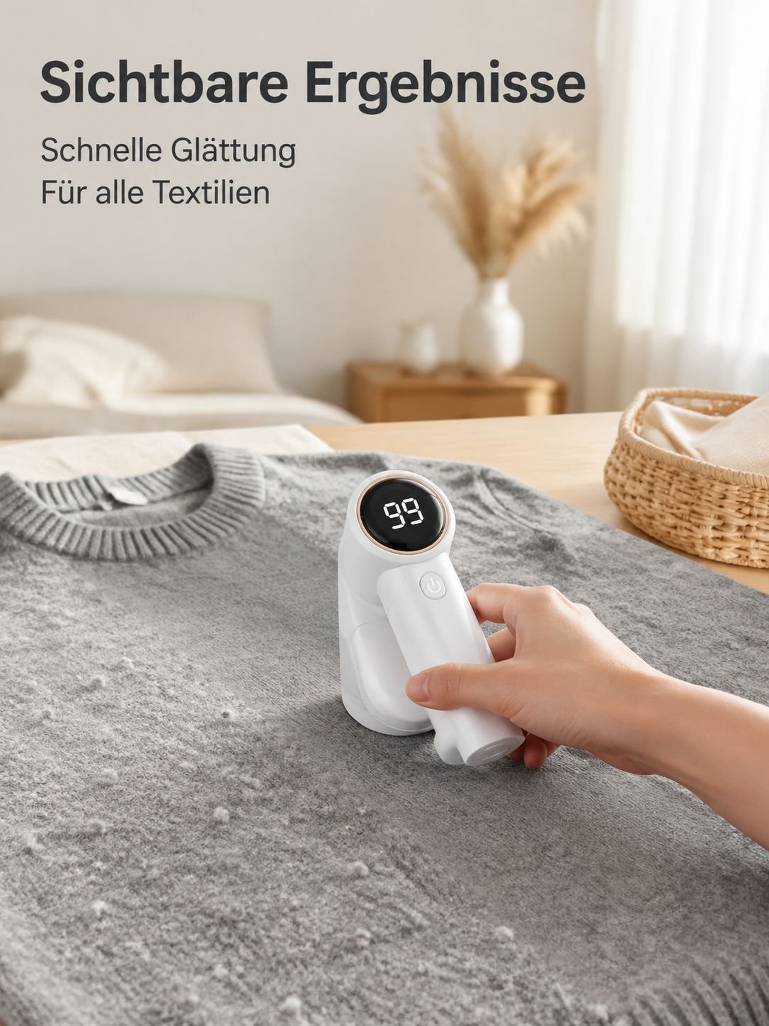 Intelligenter Digitalanzeige-Akku-Fusselrasierer, Elektrorasierer, Tragbarer Fusselentferner