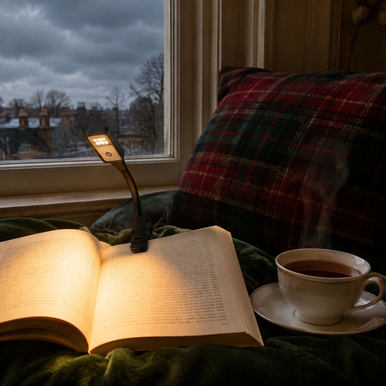 Flexible portable reading lamp for students