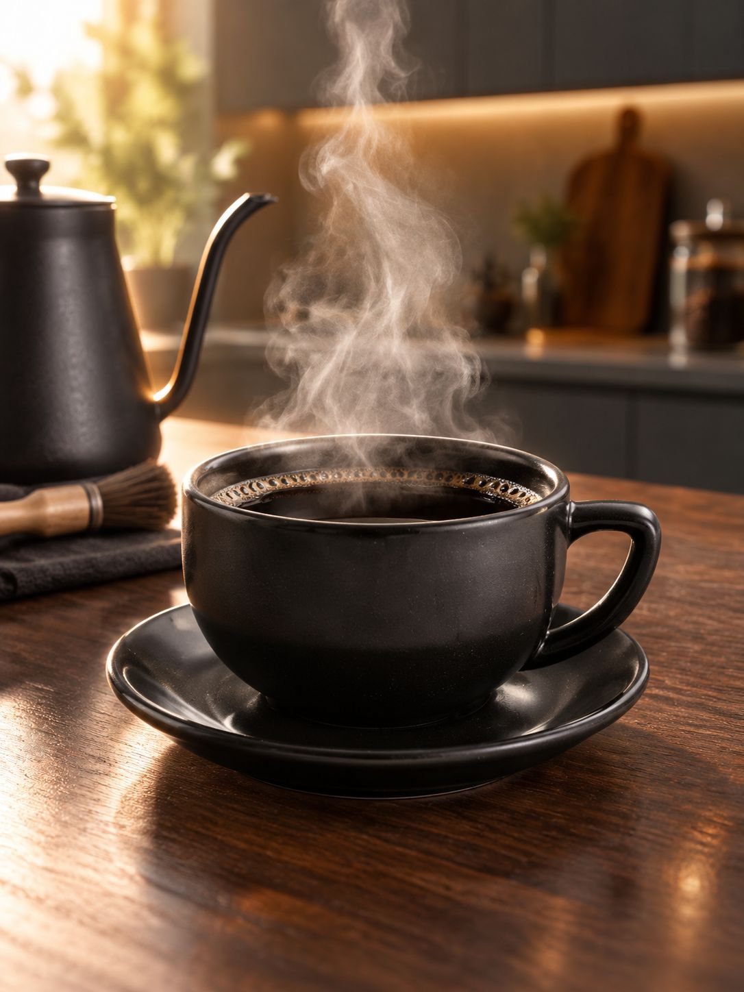 Matte ceramic coffee cup set
