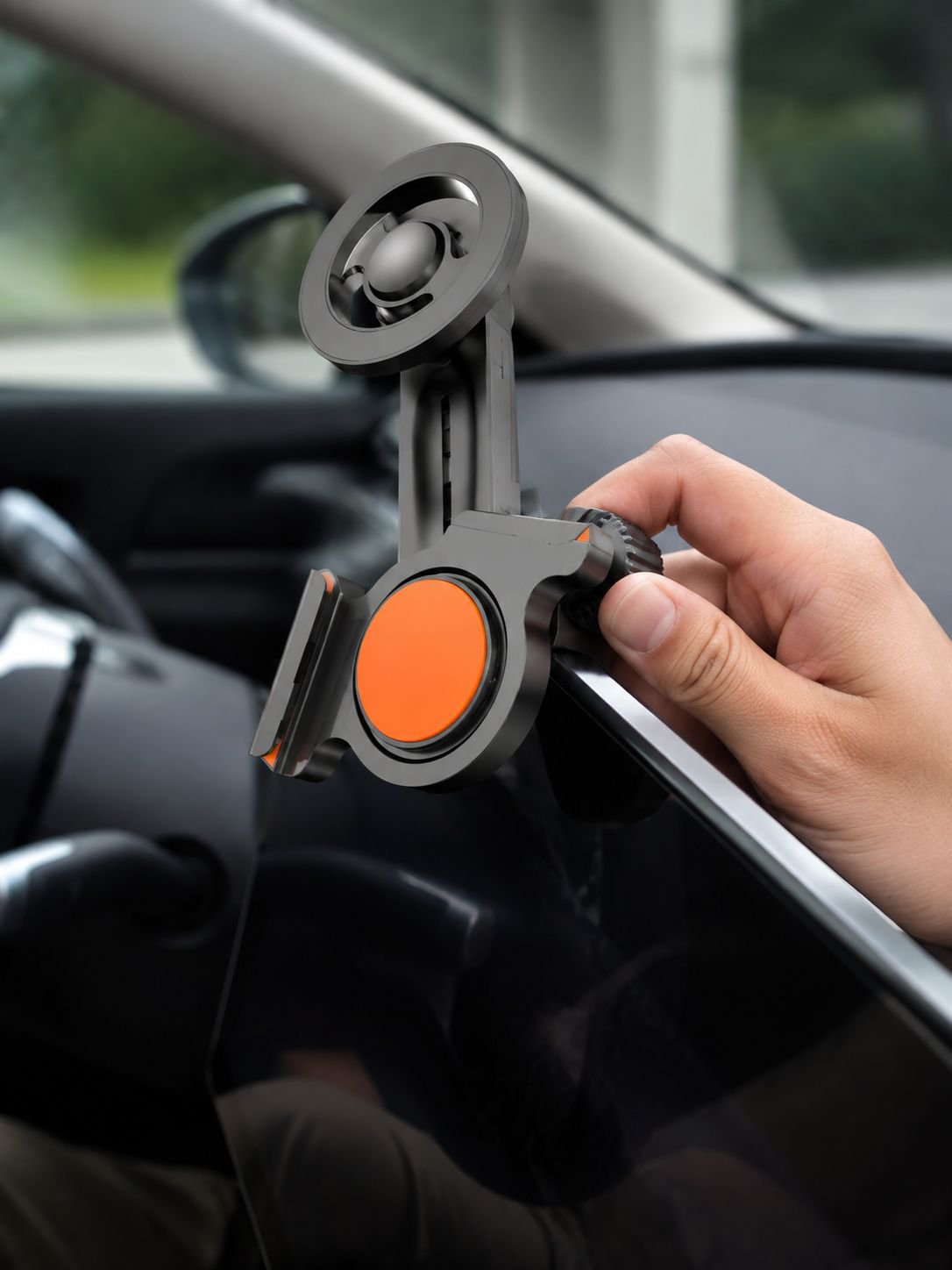 Hands-free car phone mount for dashboard