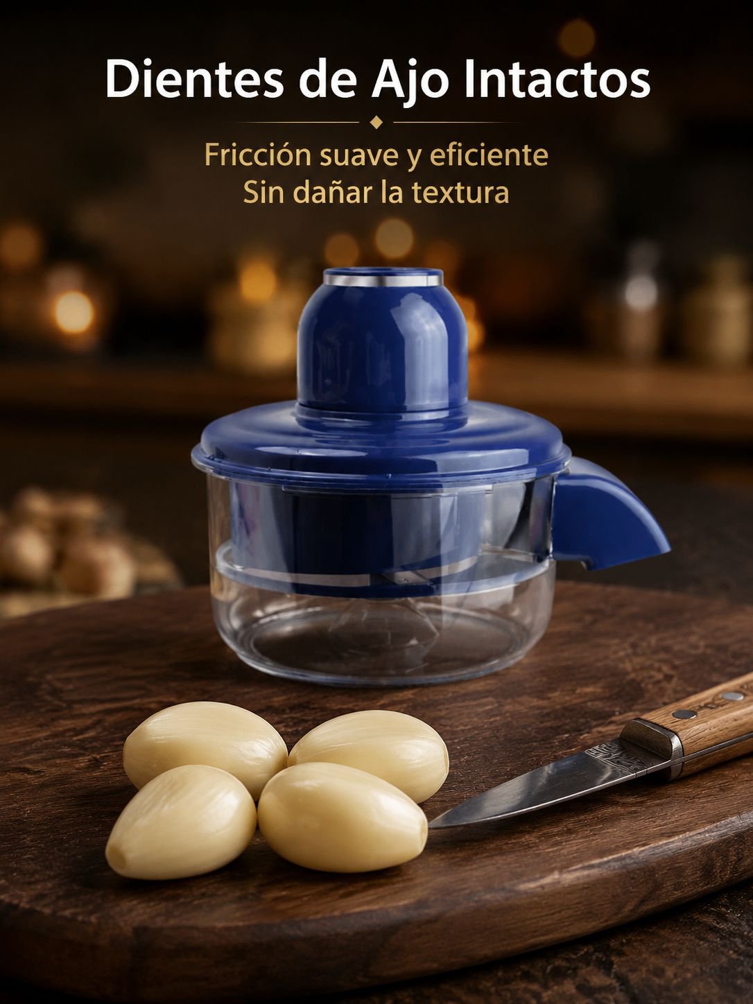 Pequeña cocina peladora eléctrica de ajo