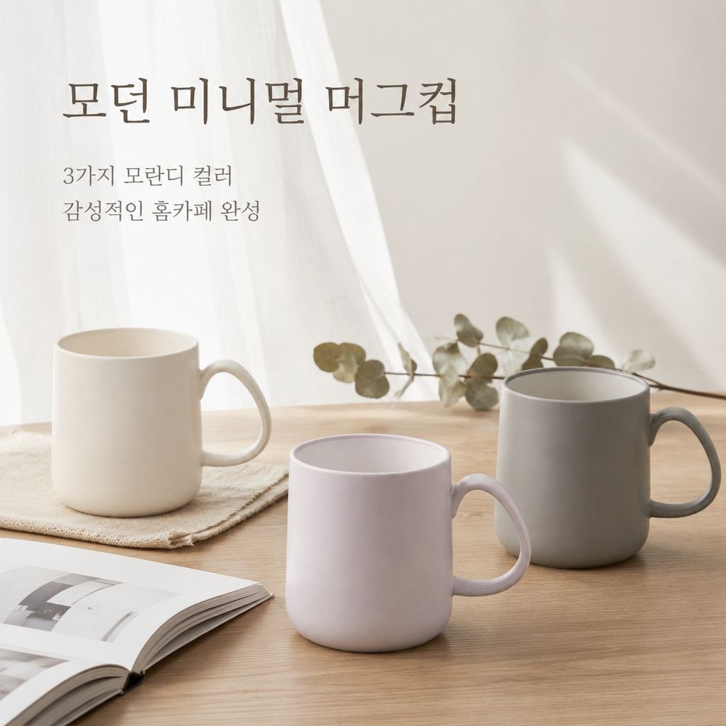 심플하고 세련된 가정용 양치컵 물컵