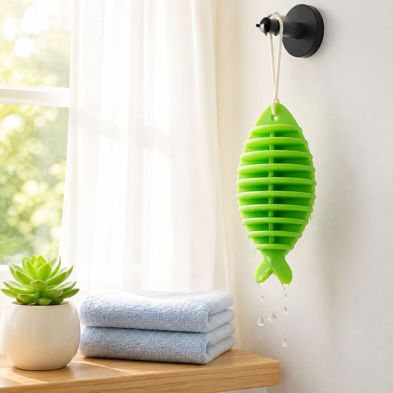 Powerful stain remover ball in washing machine drum