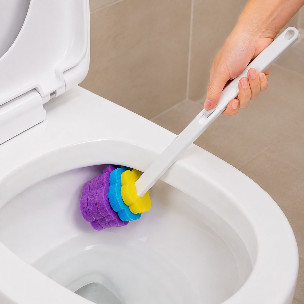 Powerful Stain-Removing Toilet Brush