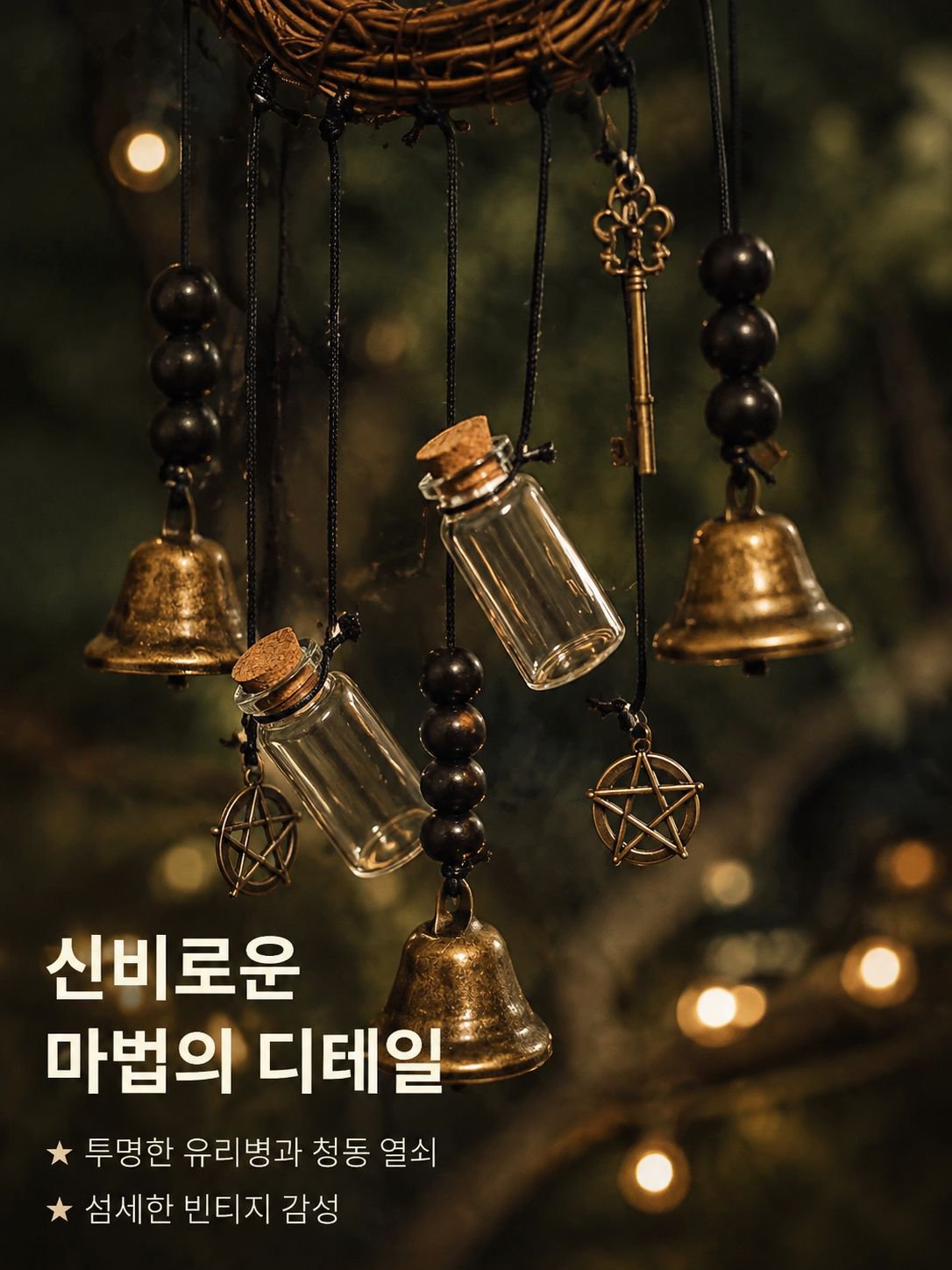 축복을 담은 걸이형 풍경
