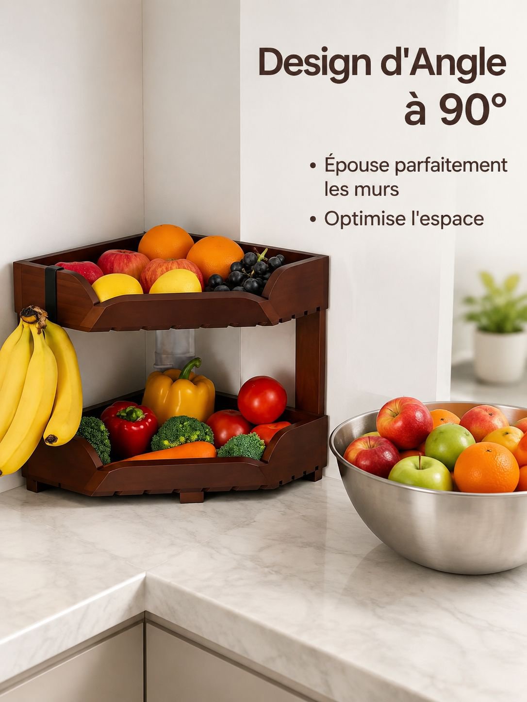 Organisation pratique de collations sur une étagère