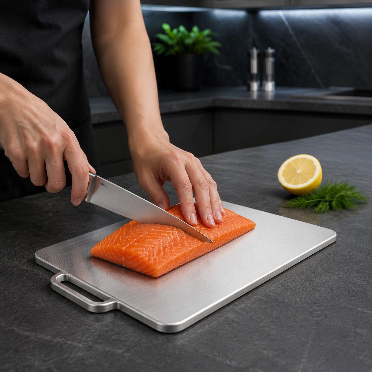 Large double-sided antibacterial cutting board for kitchen