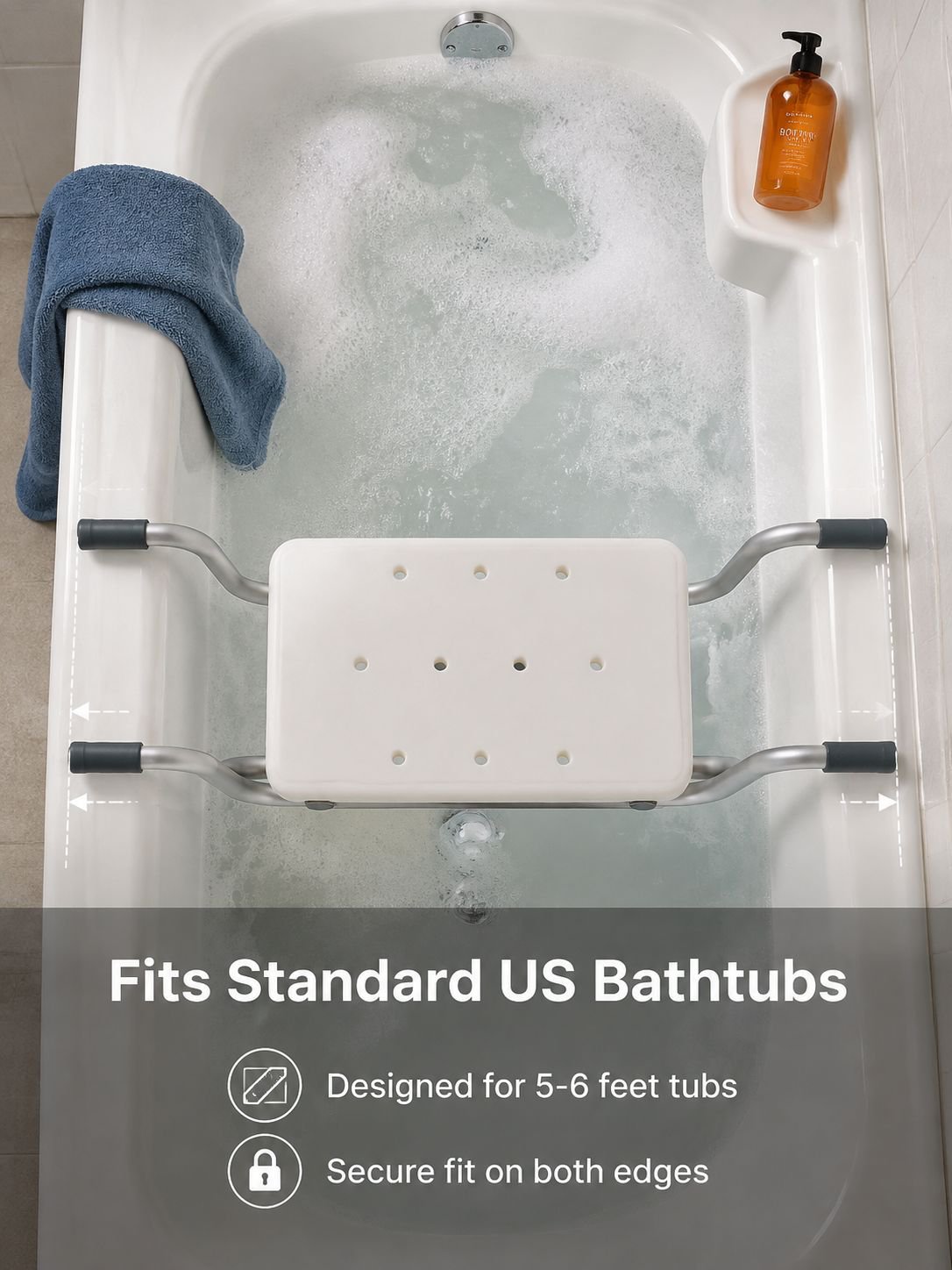Shower stool for pregnant women with anti-slip design