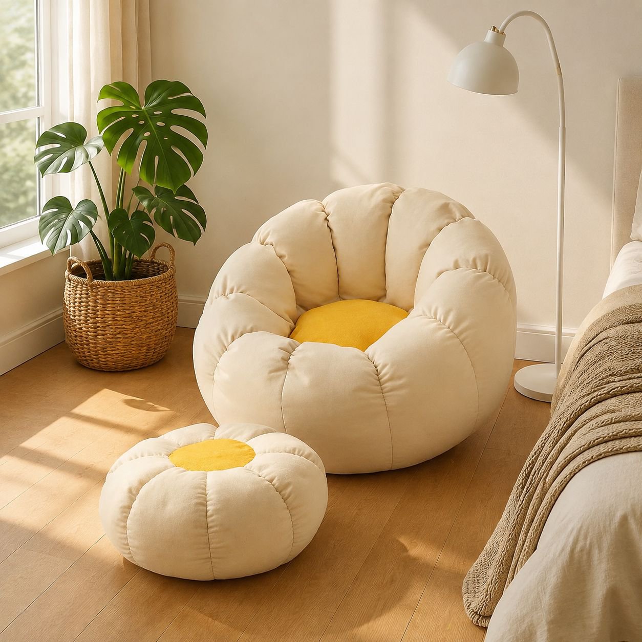 Internet Celebrity Home Lazy Sofa, Reclining Tatami Single Sofa