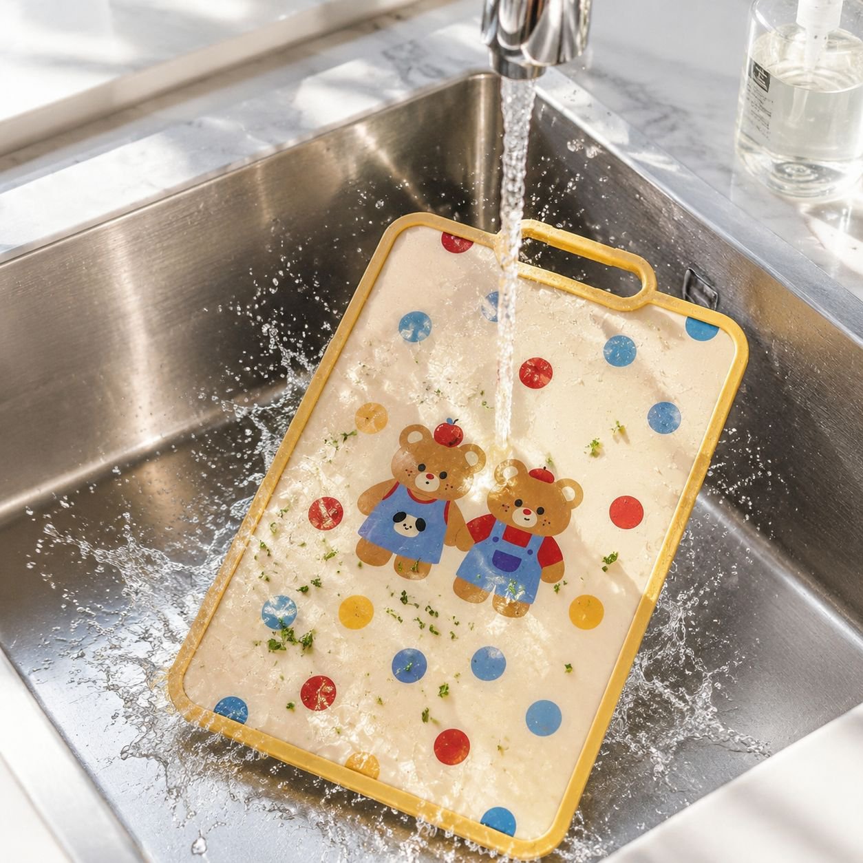 Cute Bear Fruit Cutting Board for Kitchen