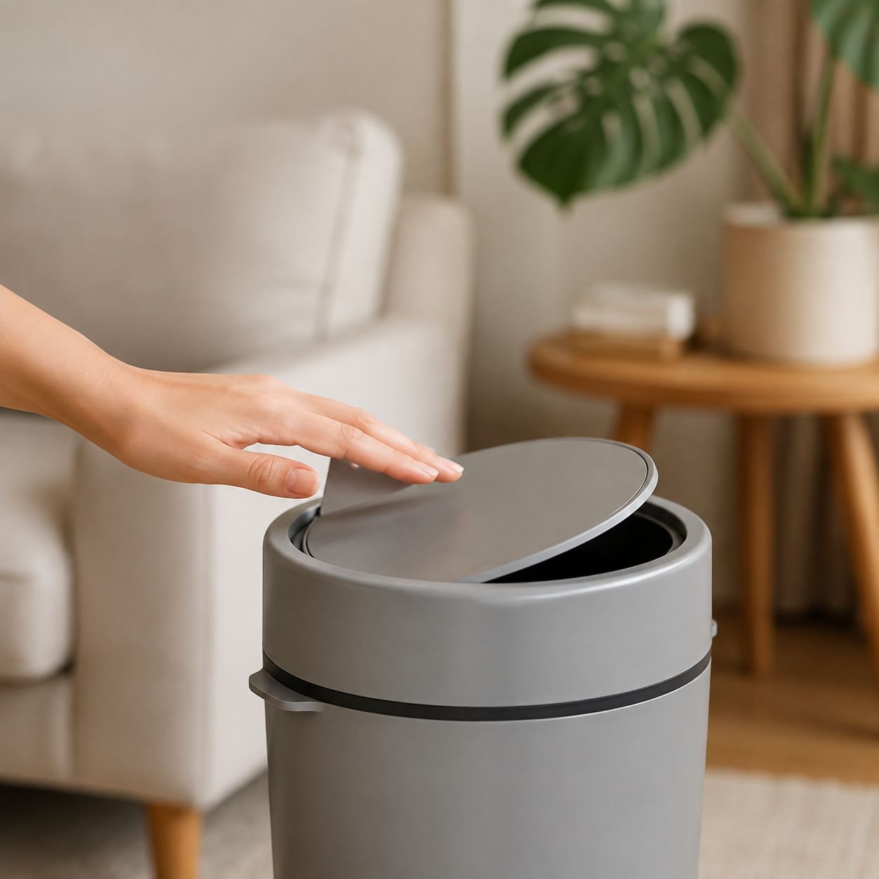 Press Pop-up Multi-functional Trash Can