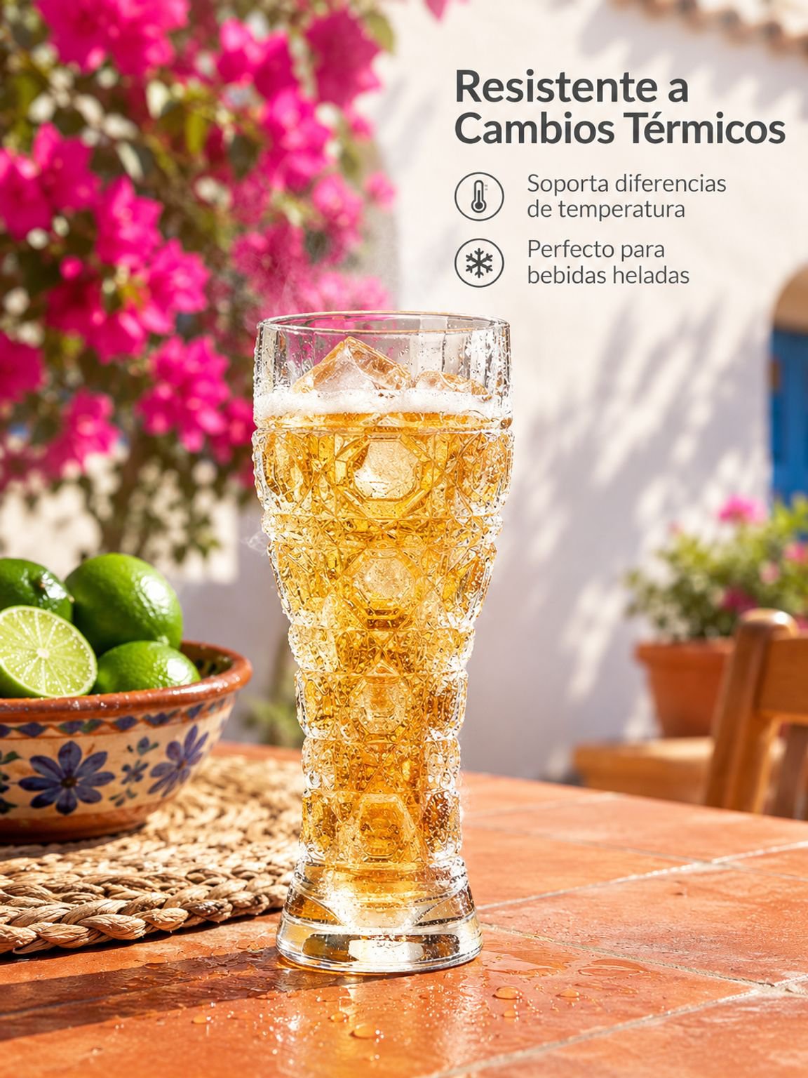Detalle del grabado en copa para cerveza artesanal