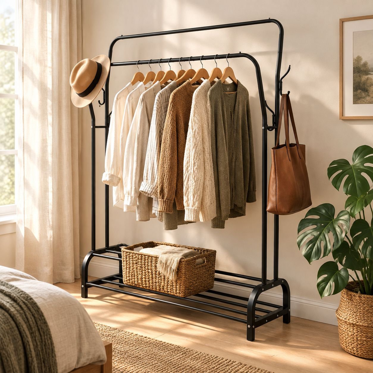 Storage racks, clothes hangers