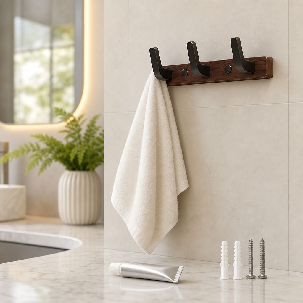 No-Drill Door Mounted Coat and Hat Hanger
