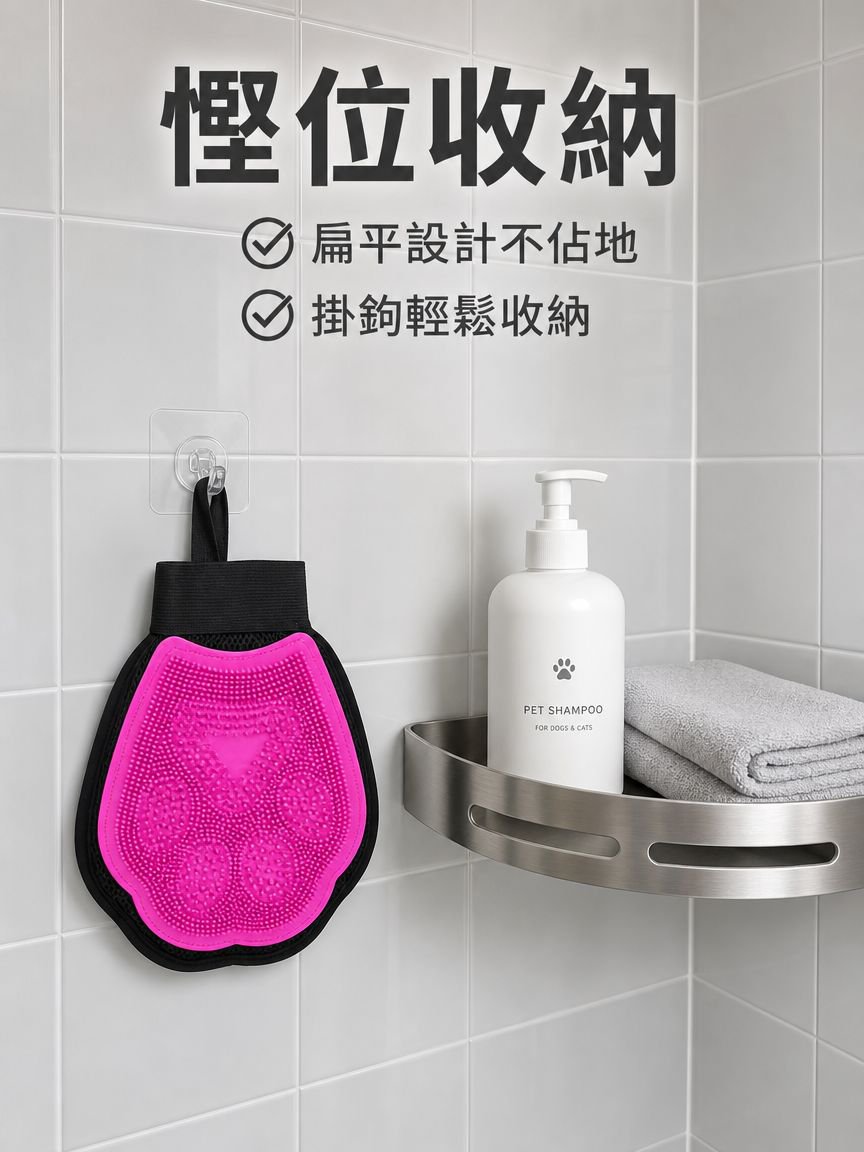 寵物洗澡按摩手套