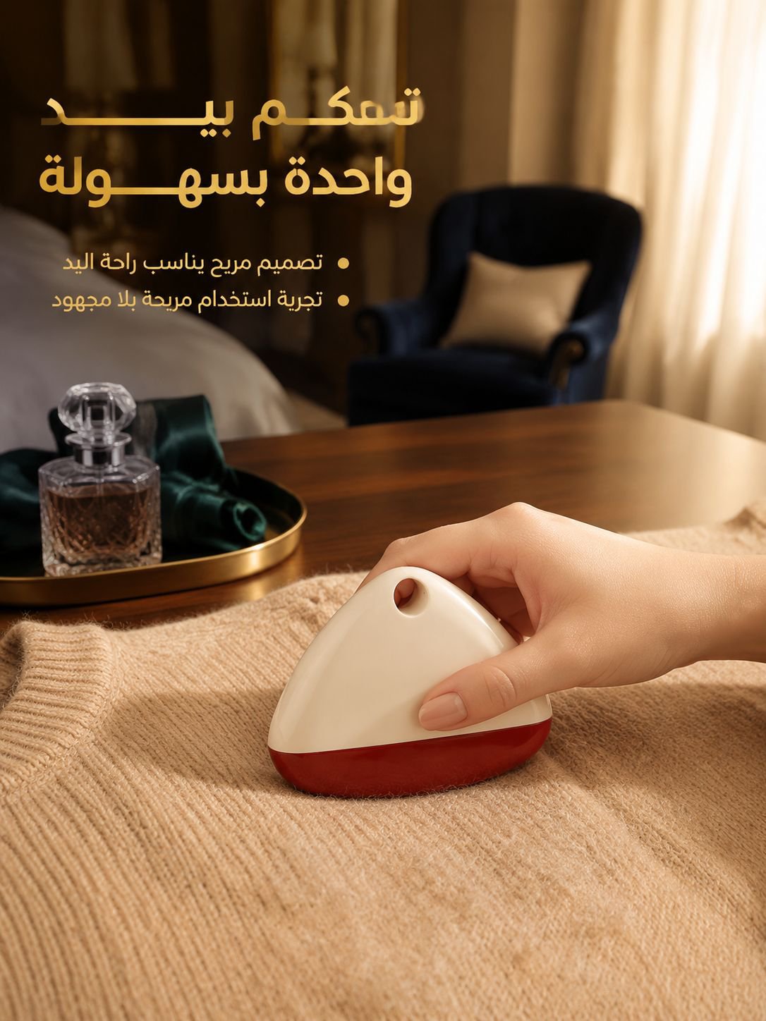 جهاز إزالة الوبر بتصميم هندسي فاخر قابل للغسل