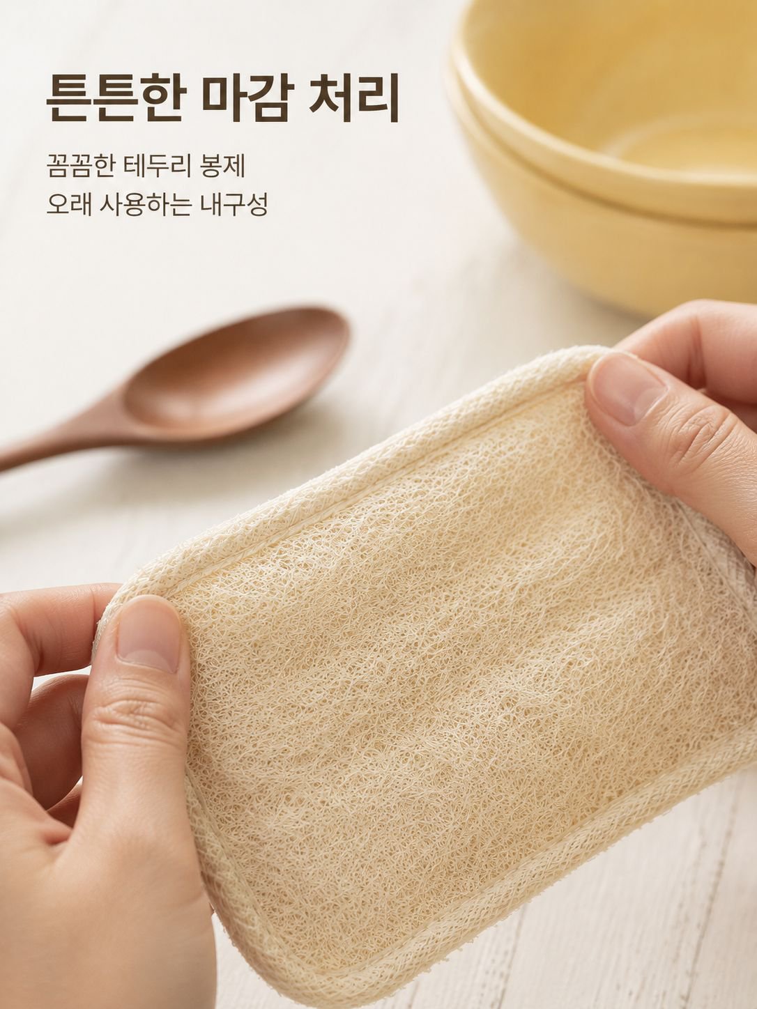 목장면 수세미 양면 스펀지