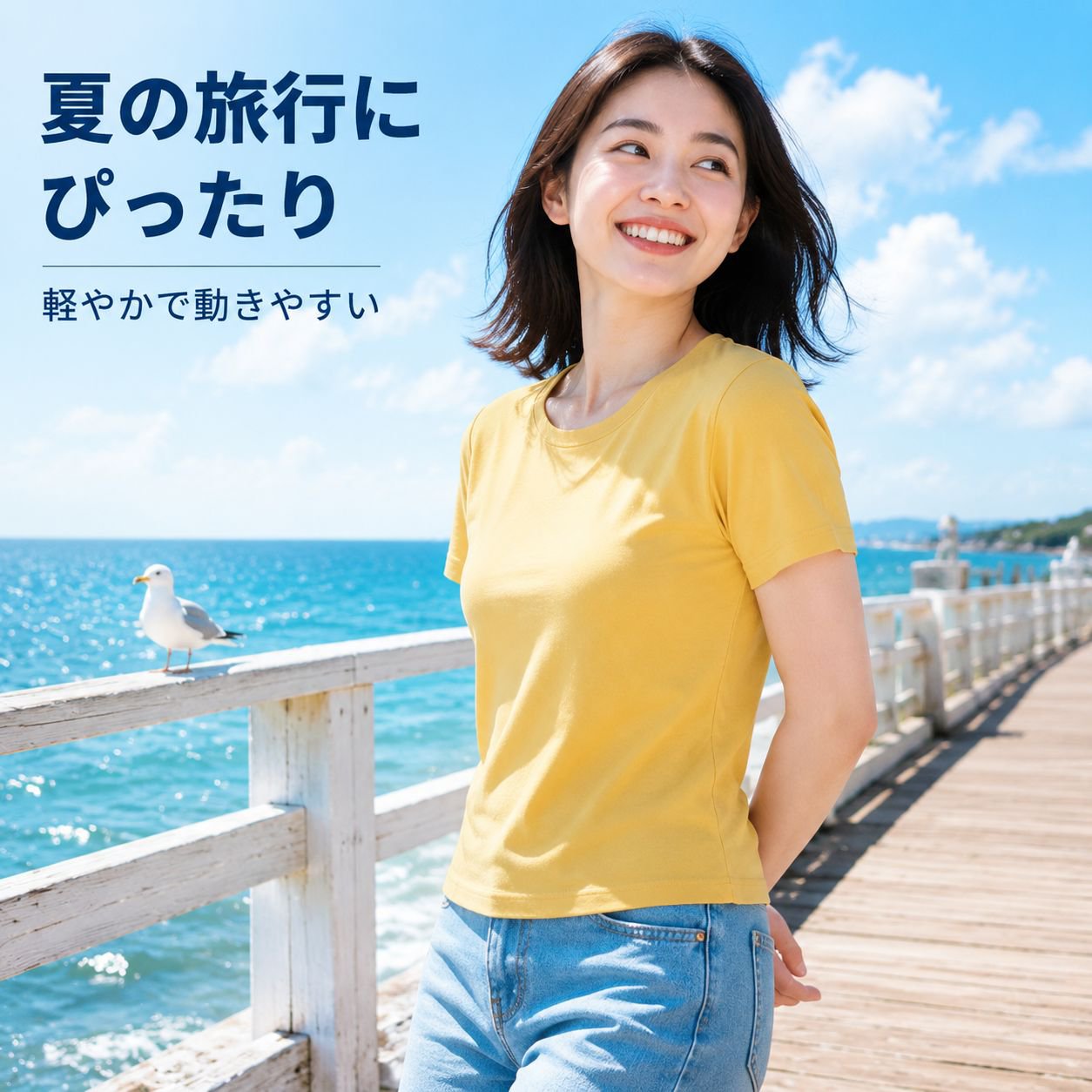 女性用夏アイスシルク通気半袖Tシャツ