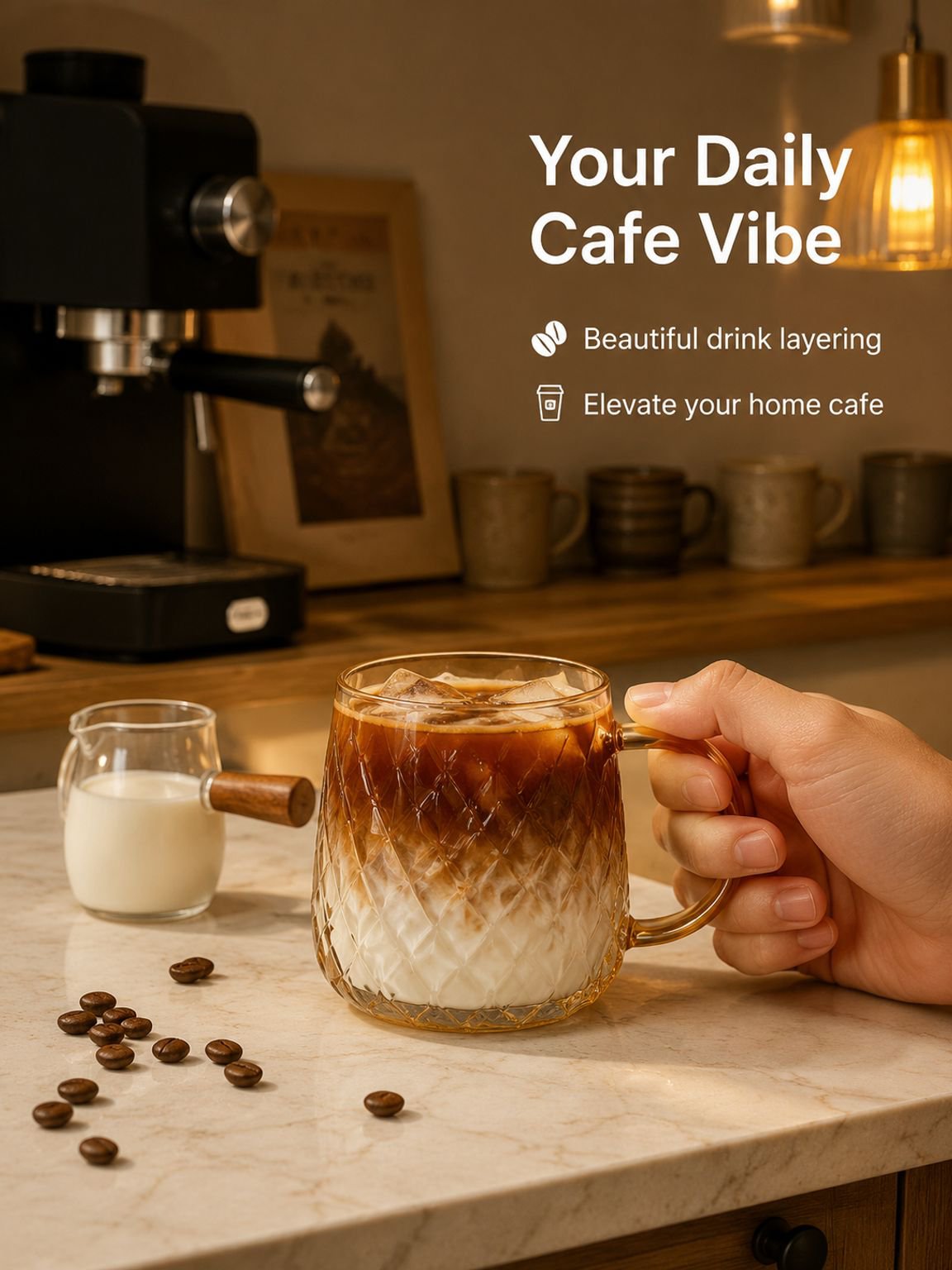 Heat-resistant glass water cup