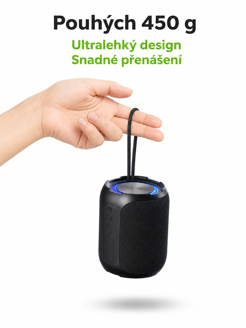 Bluetooth reproduktor s dlouhou výdrží baterie