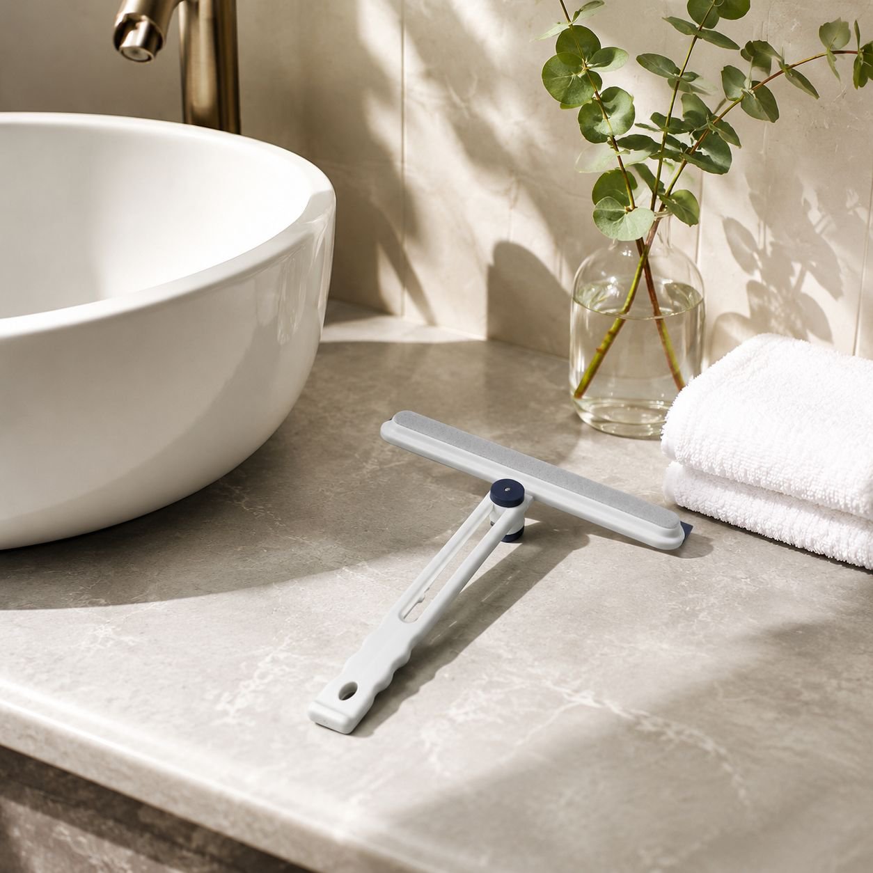 Double-sided Glass Cleaner for Windows and Bathroom