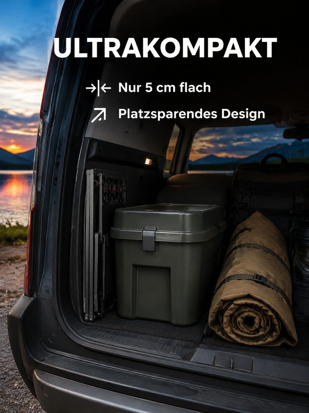 Portabel, mehrschichtiger Aluminium-Verkleinerungsregal für das Camping im Freien