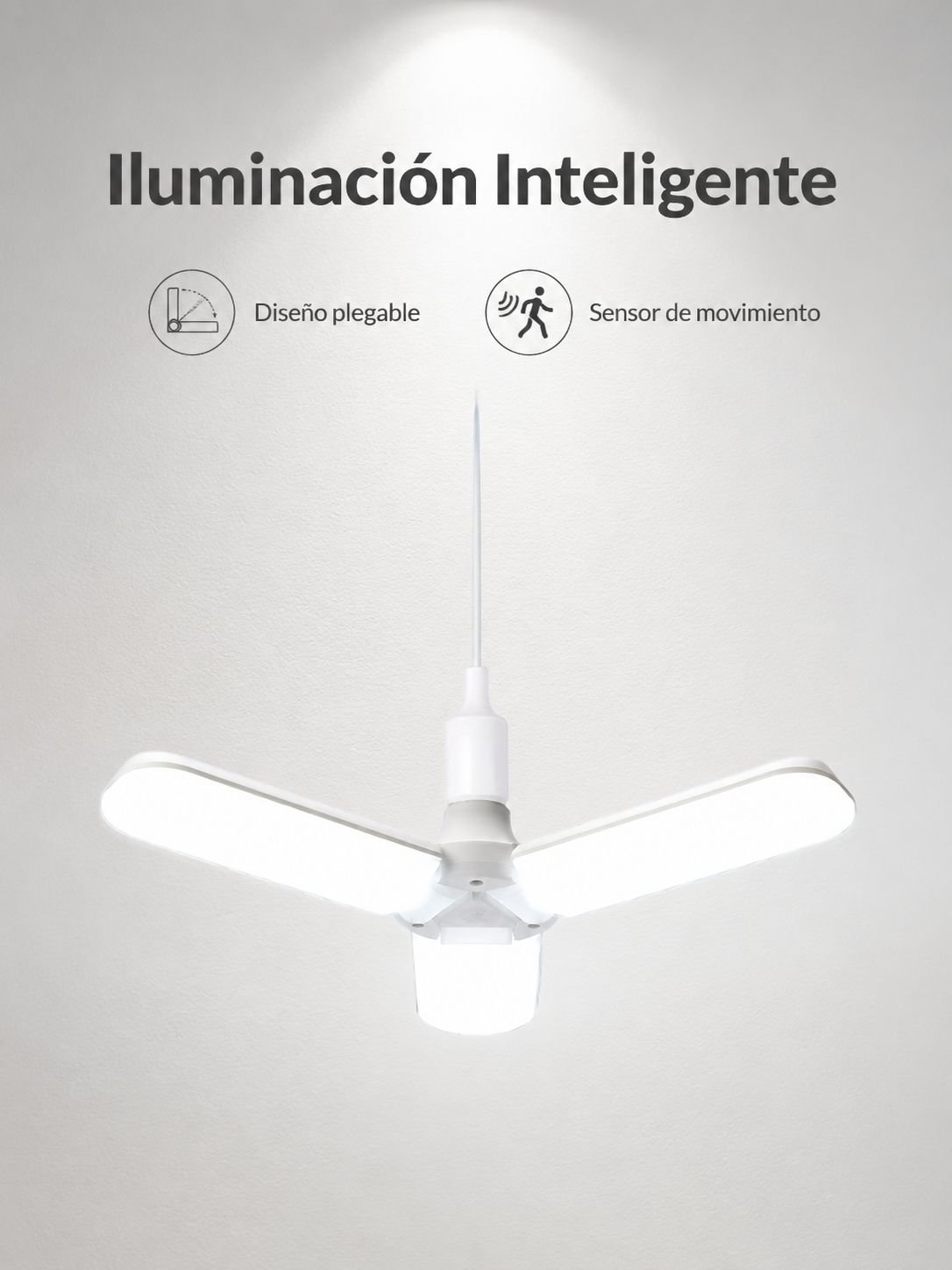 Ventilador de techo inteligente con sensor