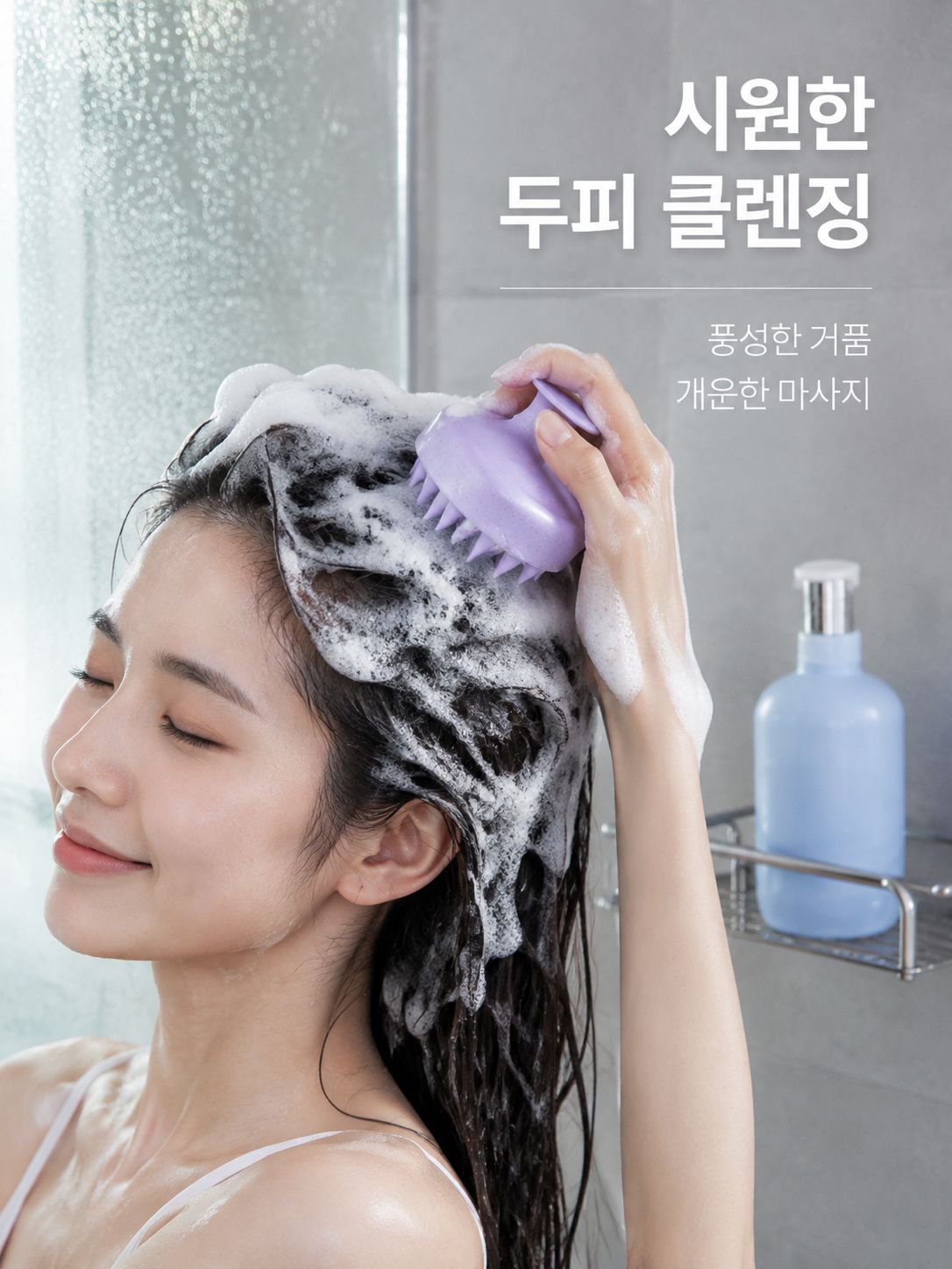 밀짚으로 만든 친환경 마사지 빗 세트