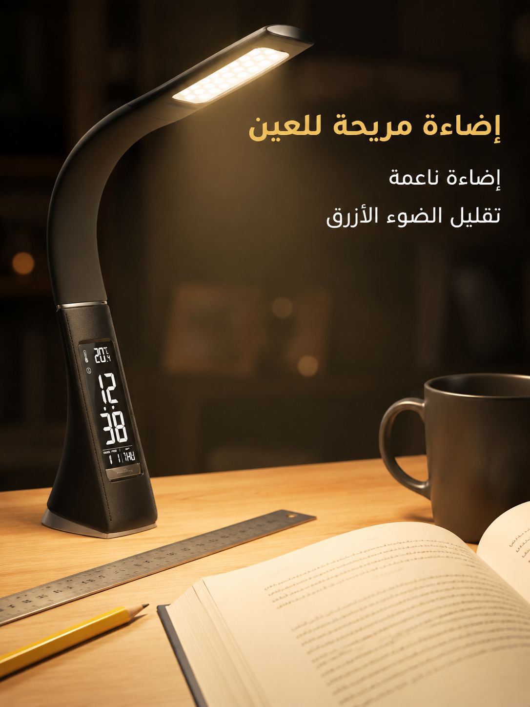 مصباح LED بتصميم إبداعي وملمس جلدي فاخر