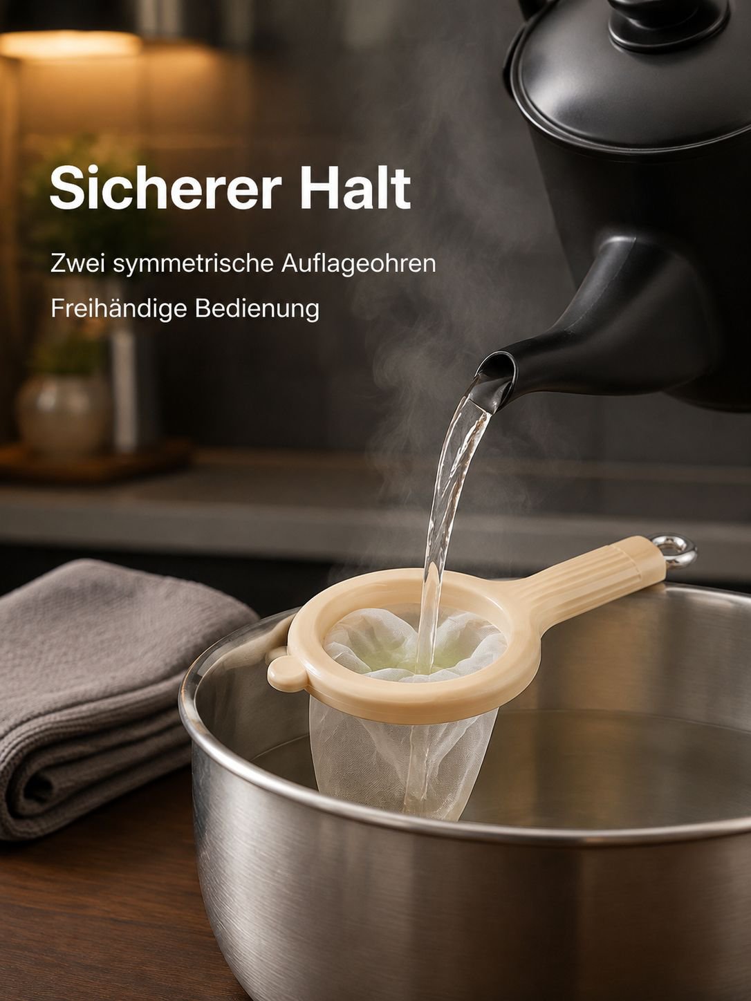 Saft-Sieb aus hochwertigem Edelstahl