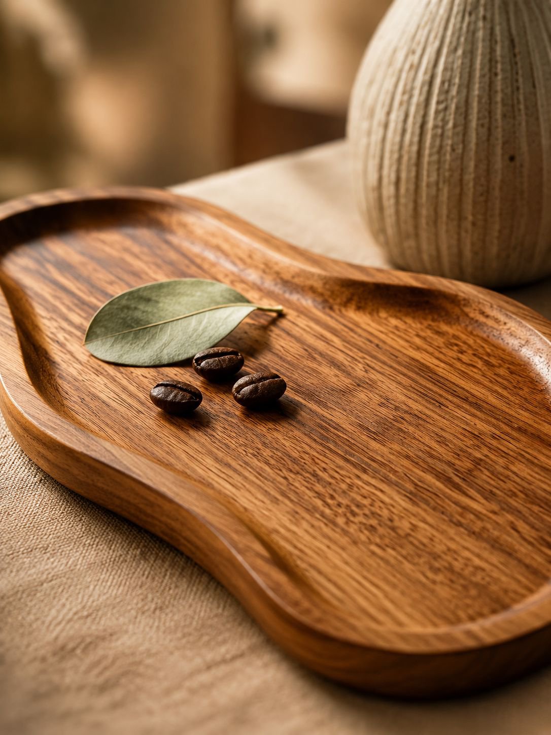 Natural Solid Wood Tray