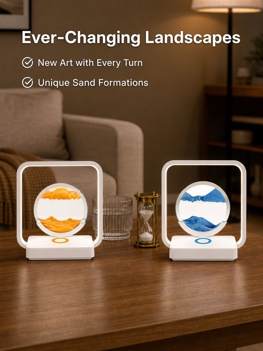 Mini Sand Painting Table Lamp