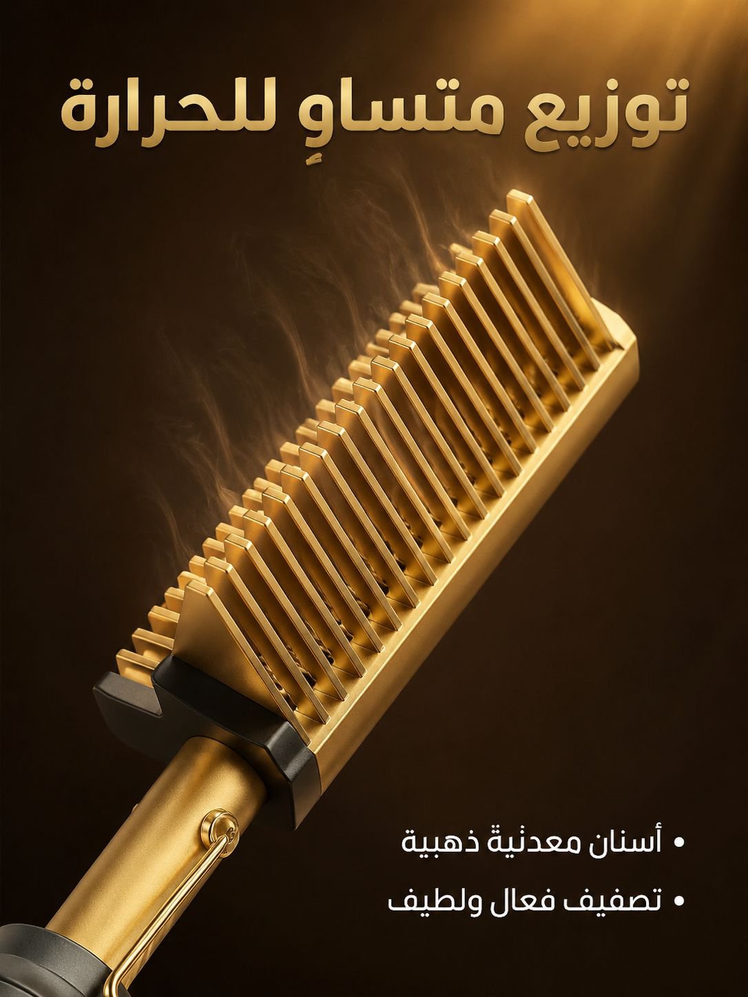 مشط 2 في 1 لفرد أو تجعيد الشعر