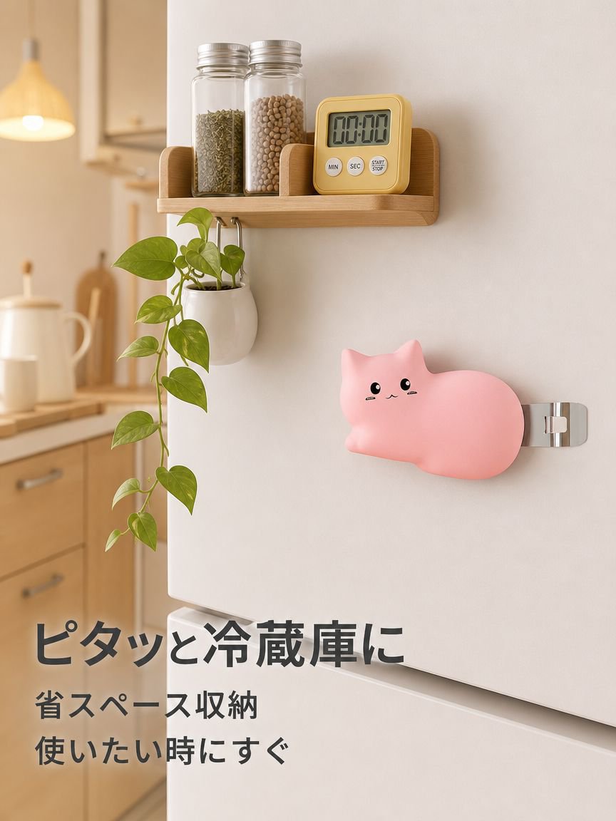 ステンレス製マグネット式栓抜き