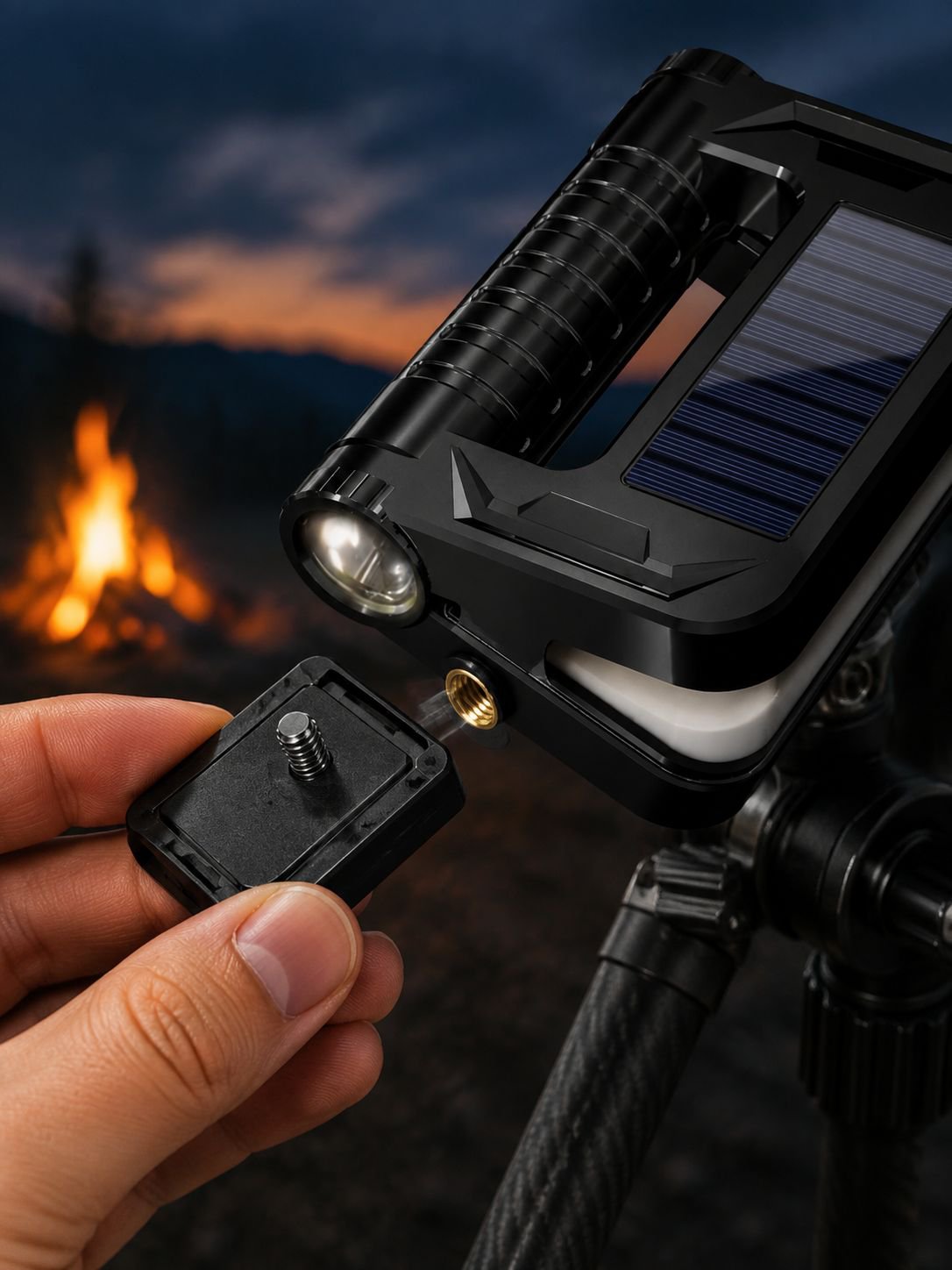 Energieeffiziente Campinglampe für Notfallsituationen