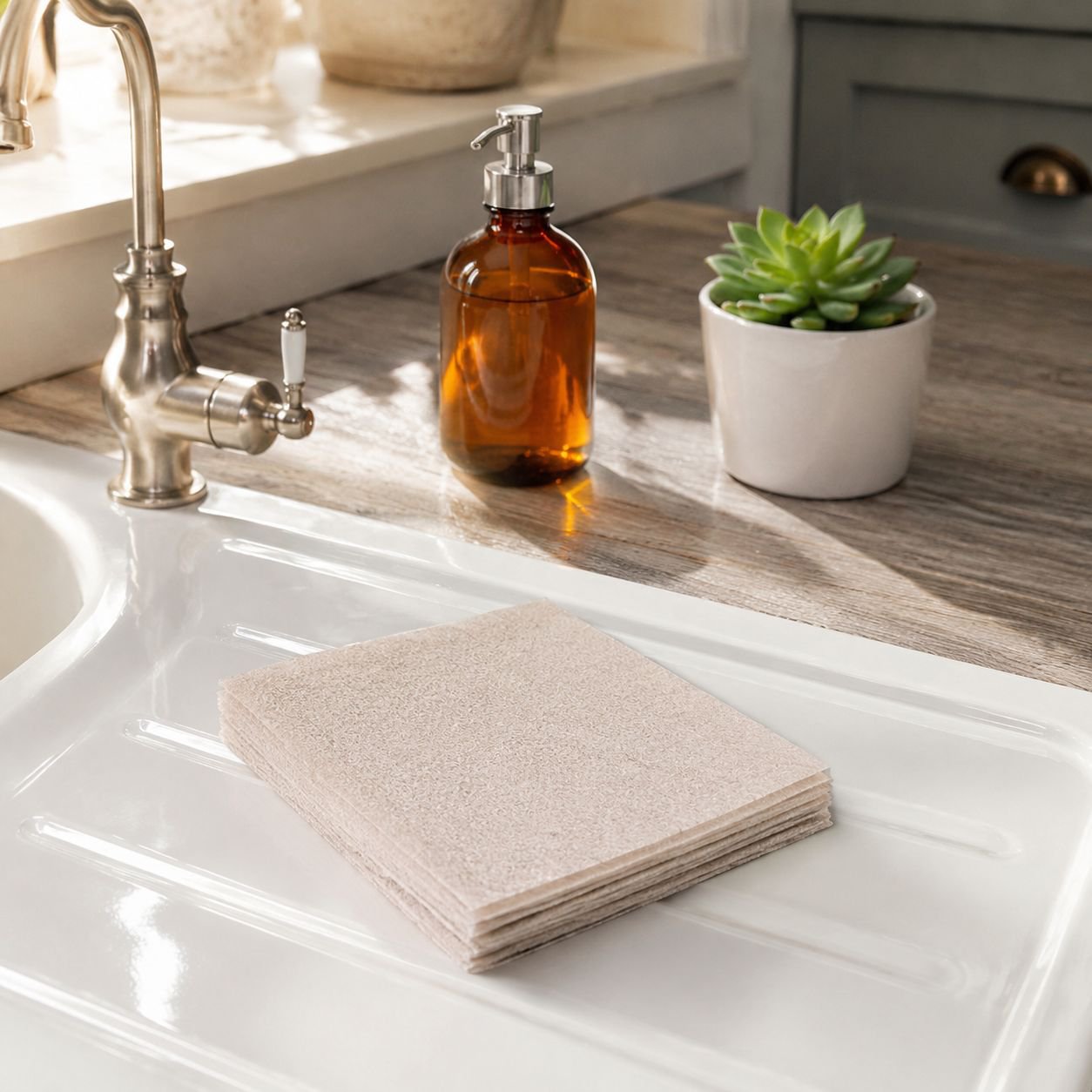 Loofah Plant Fiber Dishcloths Easy to Clean