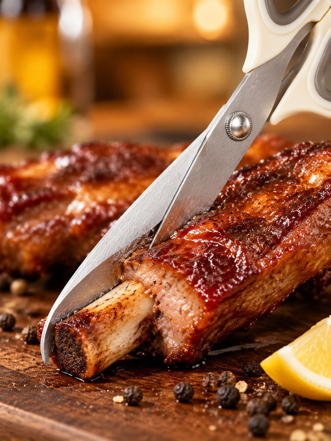 Grillfleisch-Schere