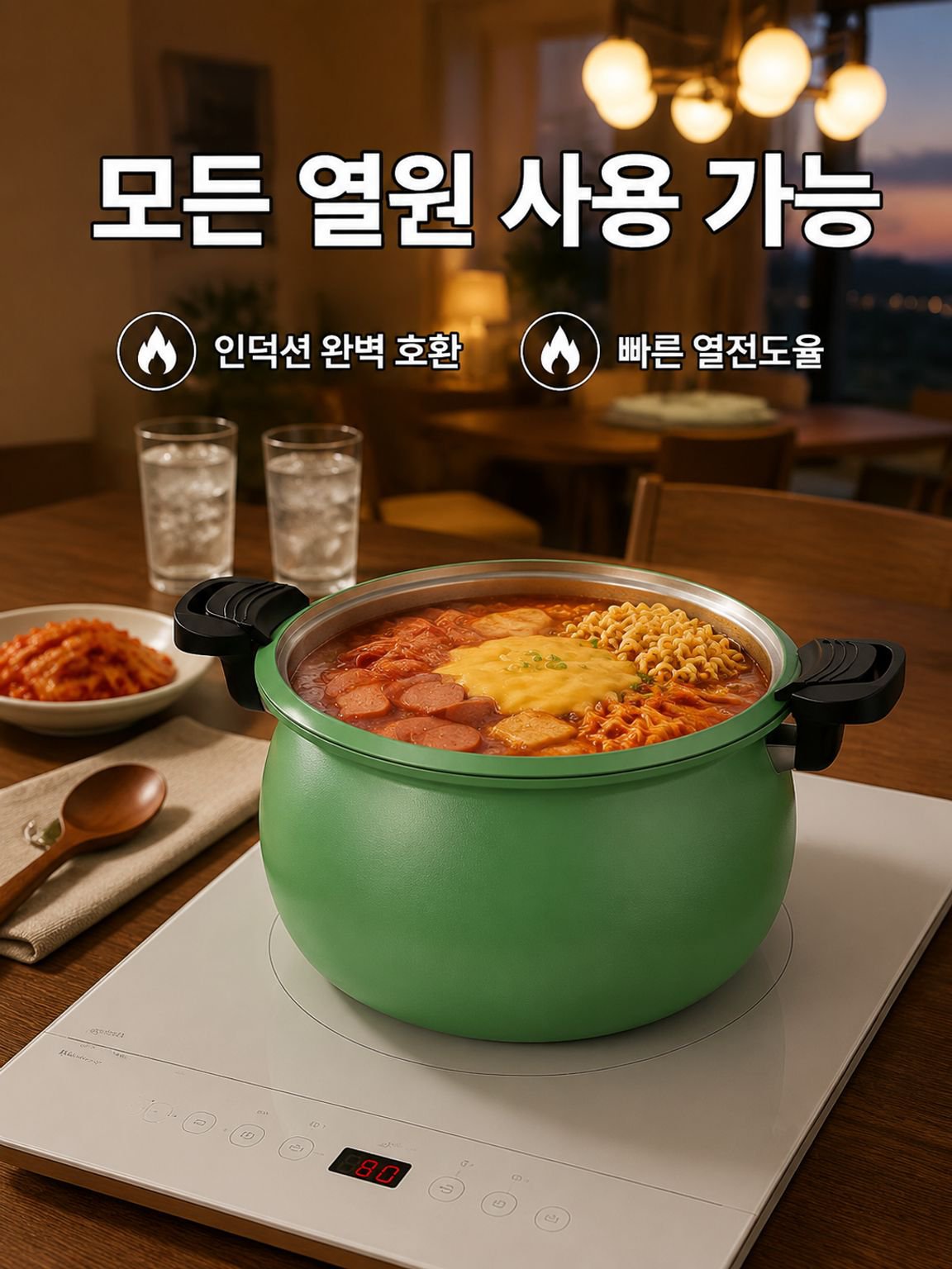 다기능 미압 논스틱 요리 냄비
