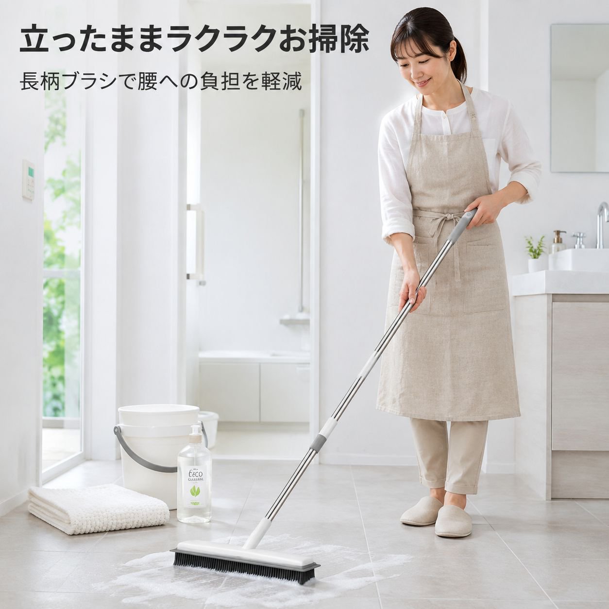 床掃除用タイル・フロアシリコンブラシ