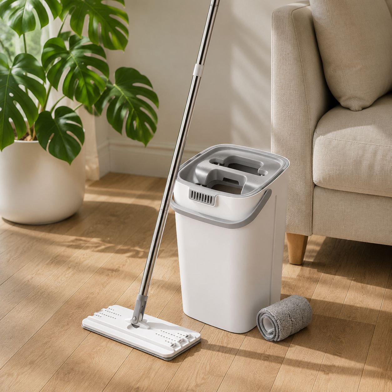 Lazy Home Use Mop Set with Net and Cloth