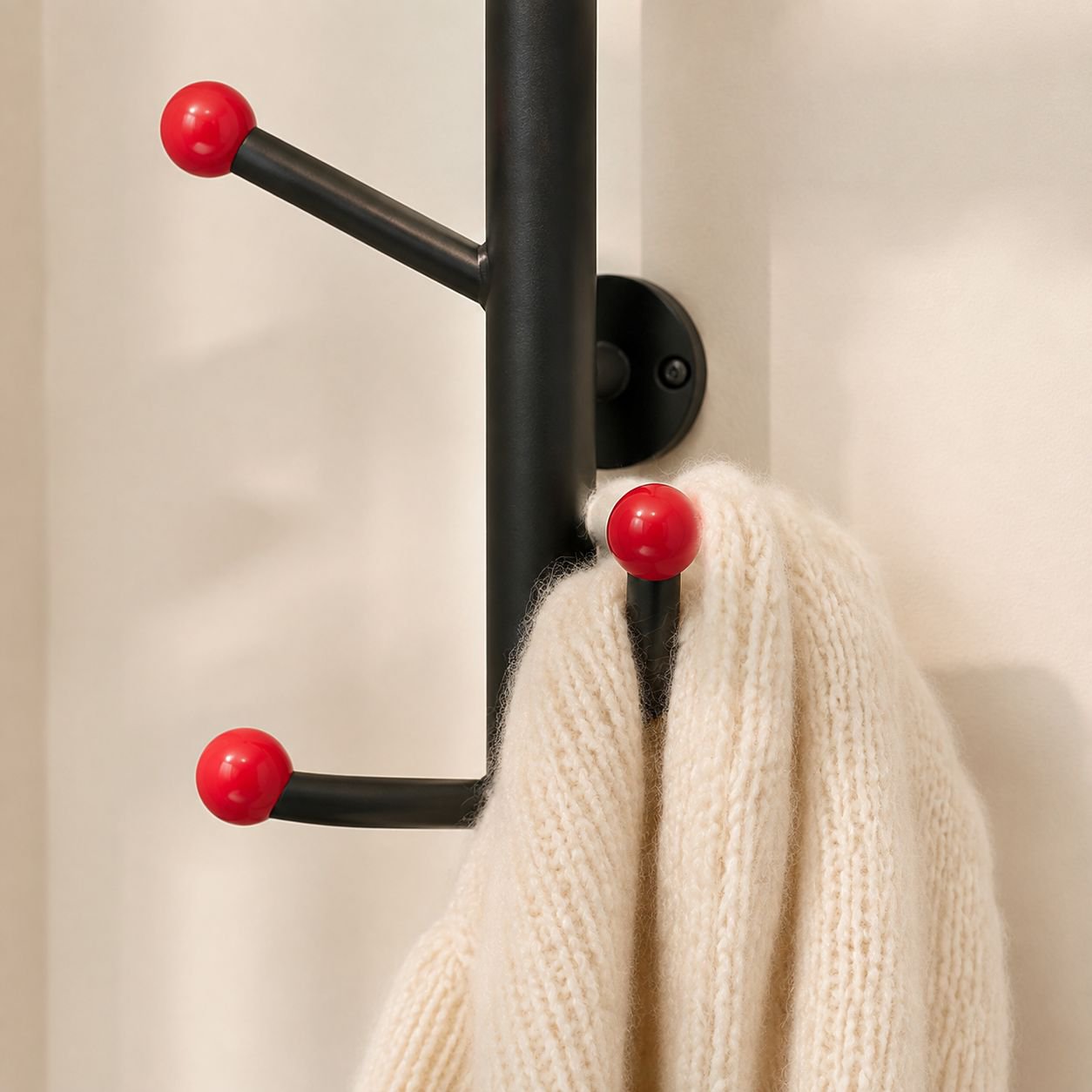 No-Drill Strong Adhesive Wall-Mounted Coat Rack