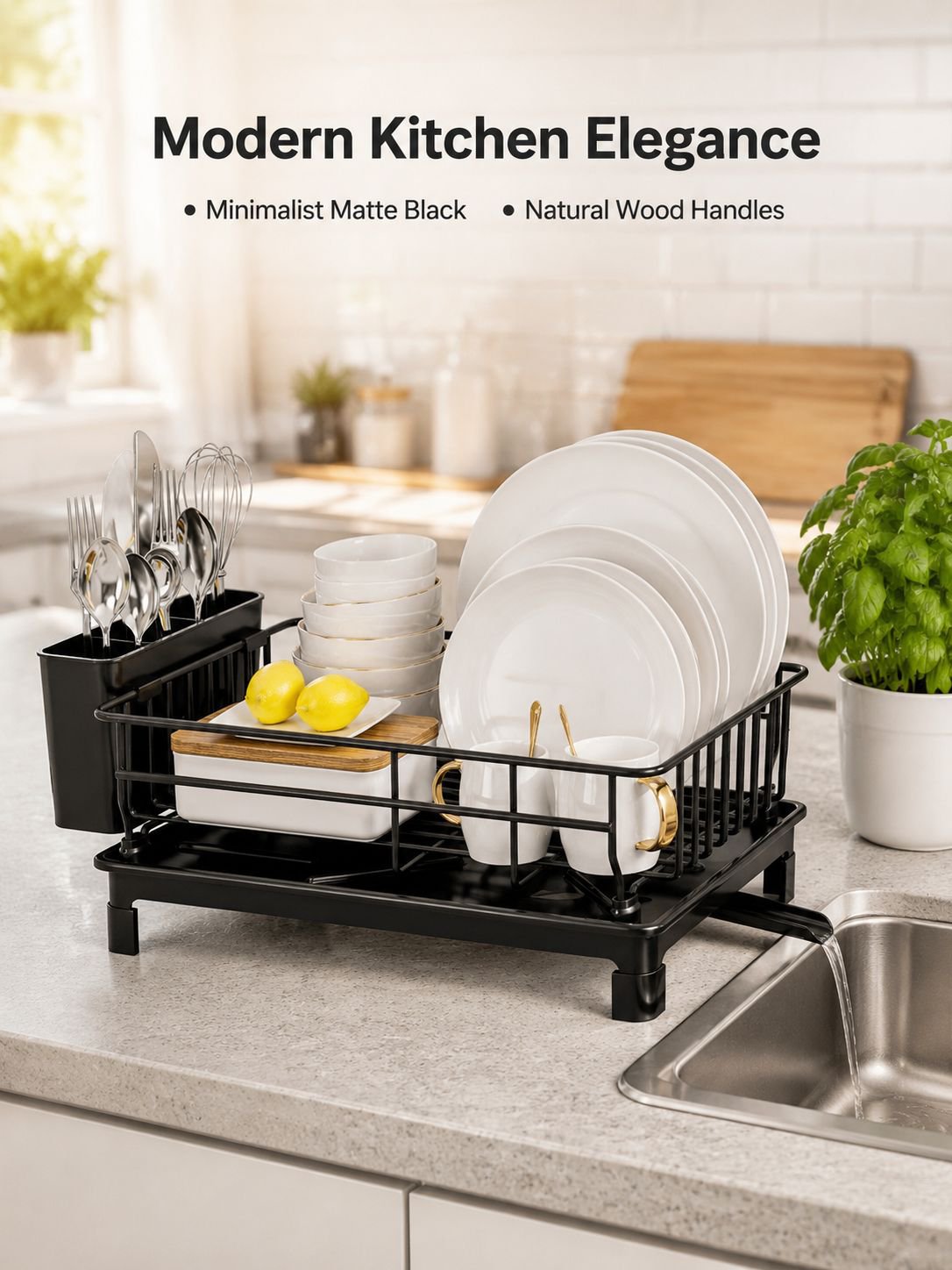 Bowl and Chopsticks Drain Rack