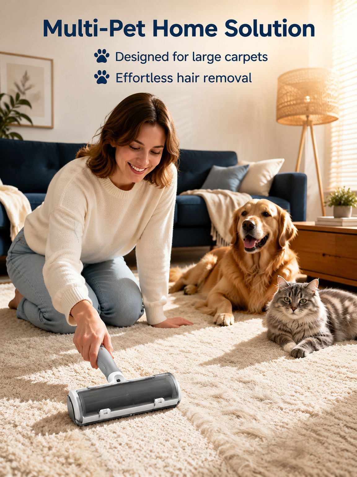Cat and dog hair cleaning brush