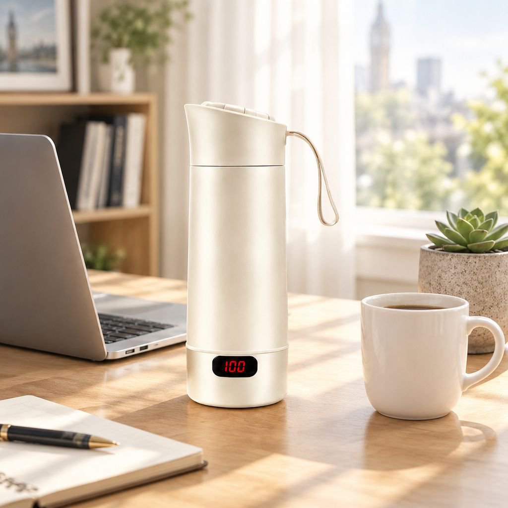 Portable Travel Insulated Electric Kettle