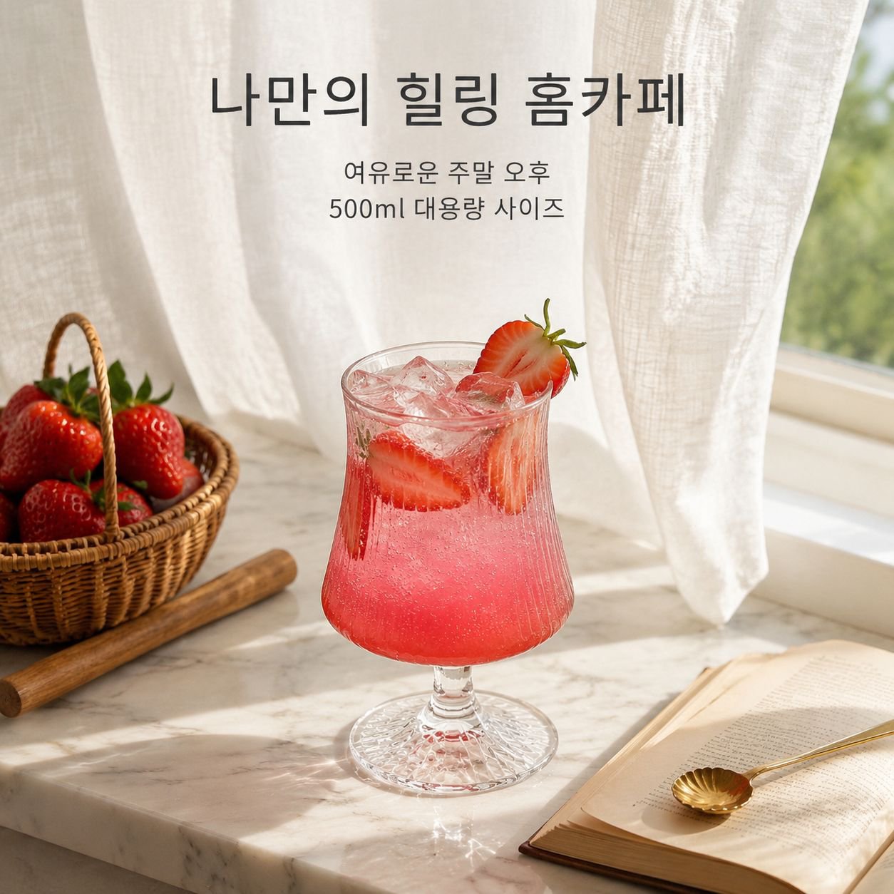 프리미엄 칵테일 잔/과일 티 잔