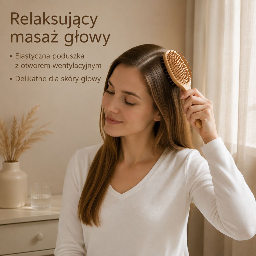 Grzebień do masażu głowy i stylizacji włosów do użytku domowego