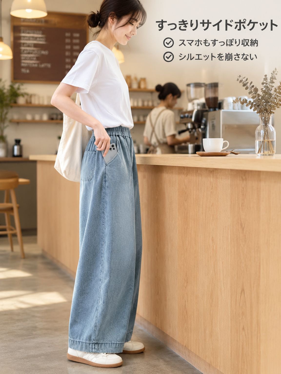 ワイドパンツ